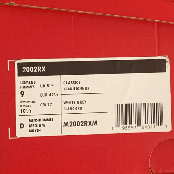 New Balance - Men's Sneakers 2002RX (White Grey) - Picture 2 of 5